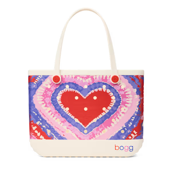 Original Bogg Bag - Dye-licious Heart Buoy Red